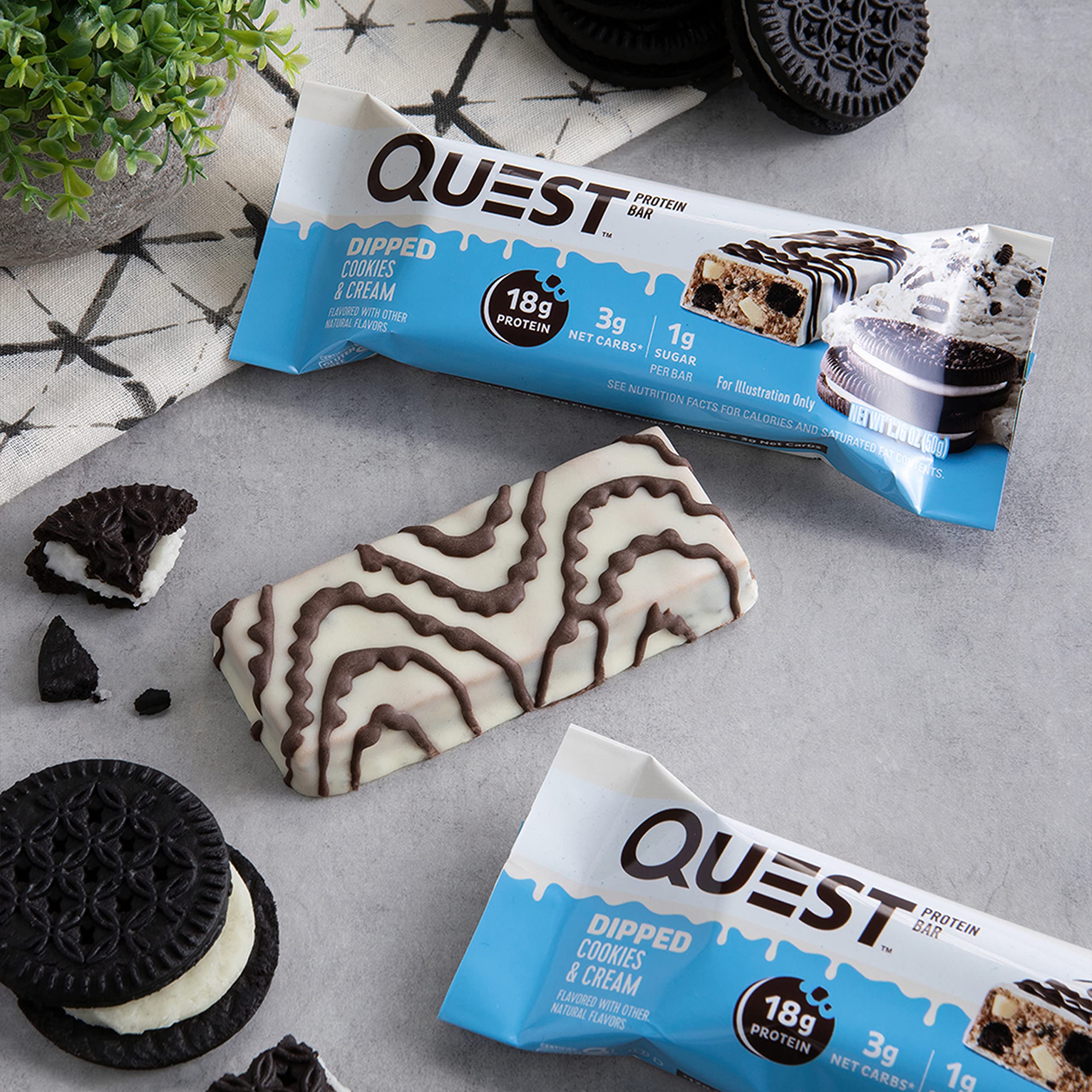 Foto 5 pulgar | Protein Bars Quest Nutrition  Galletas Y Crema De Chocolate Bañadas - Venta Internacional.