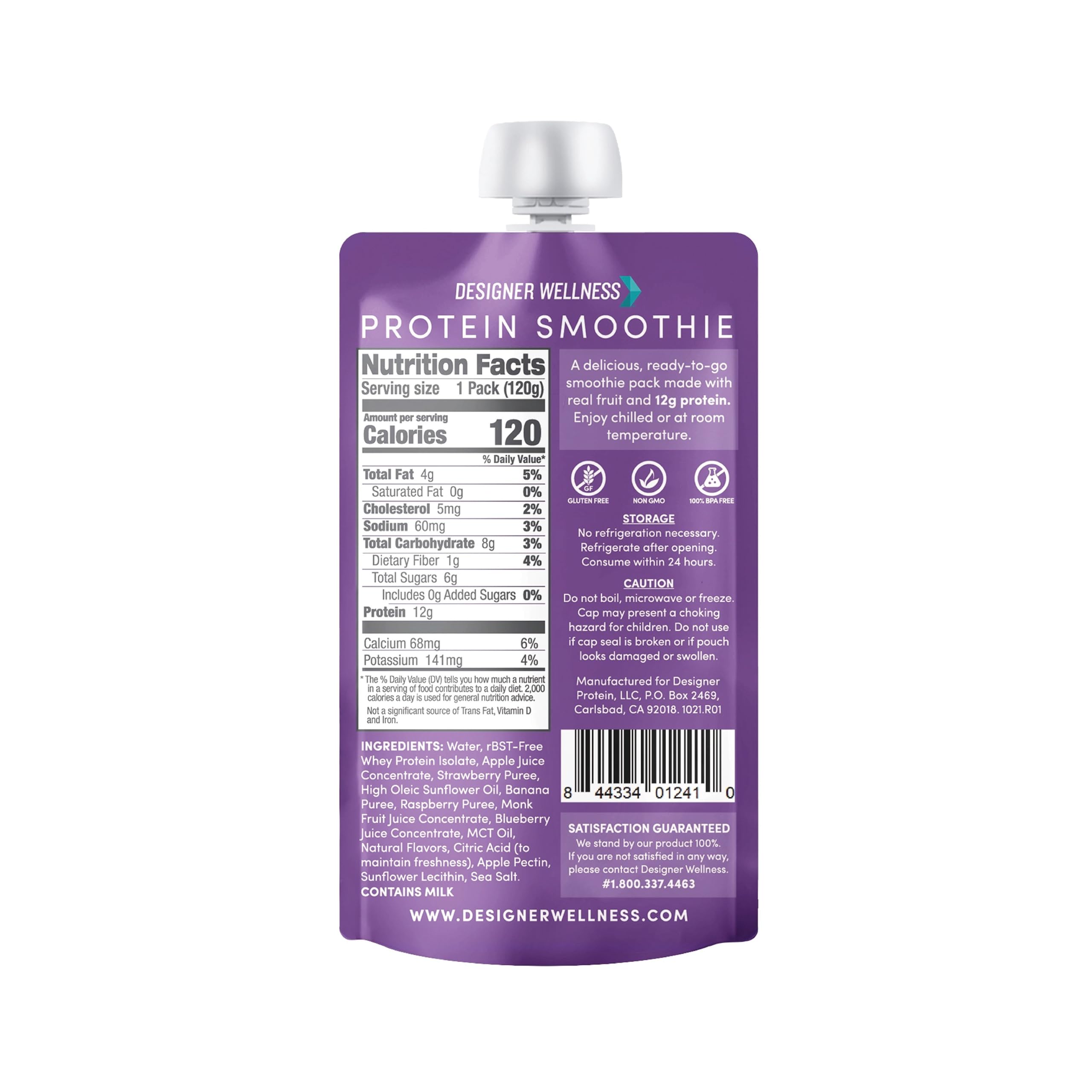 Foto 3 pulgar | Protein Smoothie Designer Wellness Mixed Berry 12 G De Proteína - Venta Internacional.