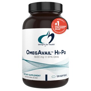 Foto 1 | Diseños De Suplementos Para La Salud Omegavail Hi-po 1600 Mg 120 Cápsulas Blandas - Venta Internacional.