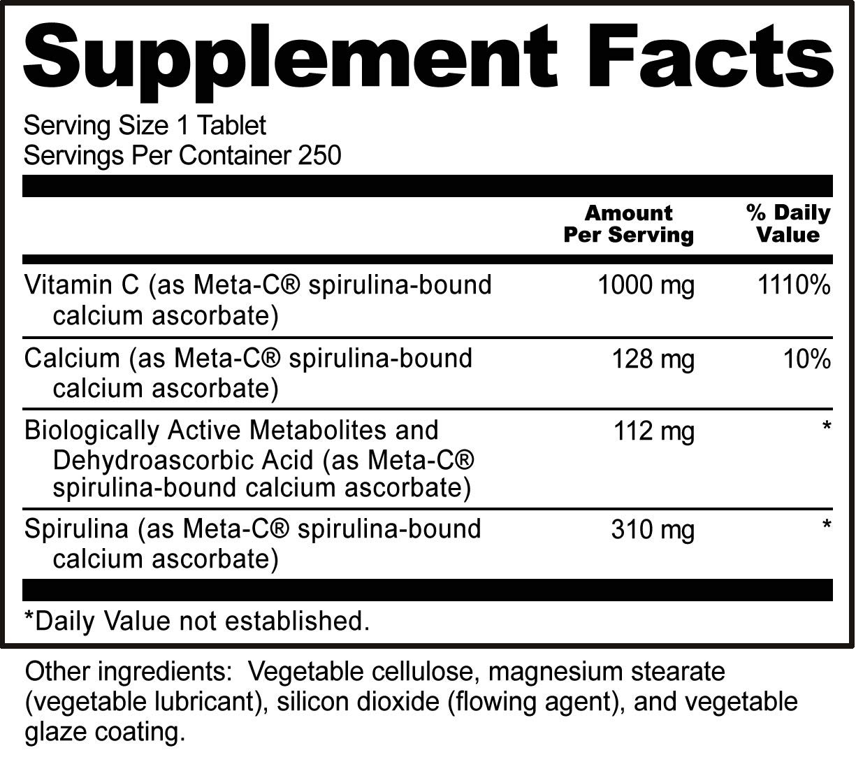 Foto 6 pulgar | Suplemento Nutribiotic Meta-c En Tabletas De 1000 Mg De Vitamina C  250 Unidades - Venta Internacional.
