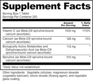 Foto 5 | Suplemento Nutribiotic Meta-c En Tabletas De 1000 Mg De Vitamina C 250 Unidades - Venta Internacional.