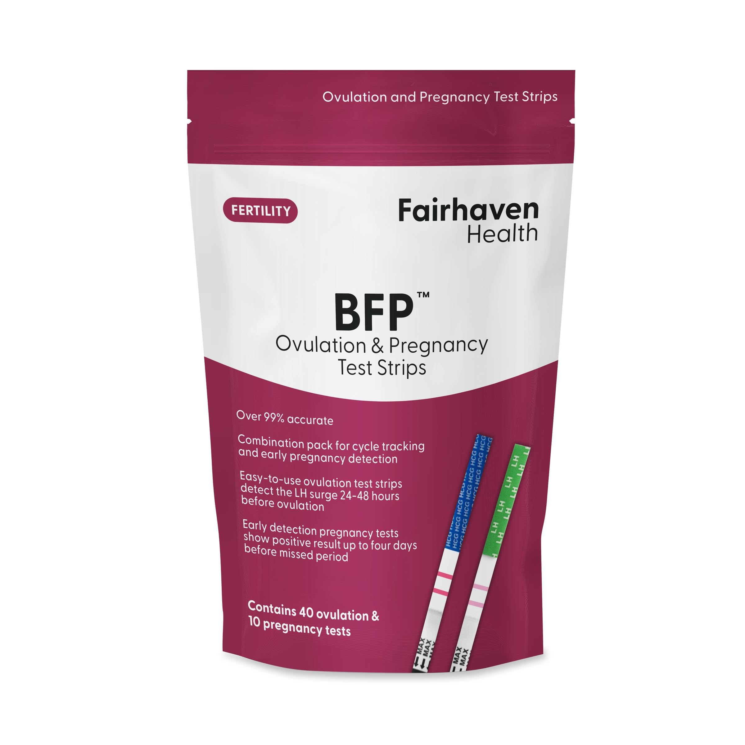 Foto 2 pulgar | Kit De Pruebas De Ovulación Y Embarazo Fairhaven Health Bfp - Venta Internacional.
