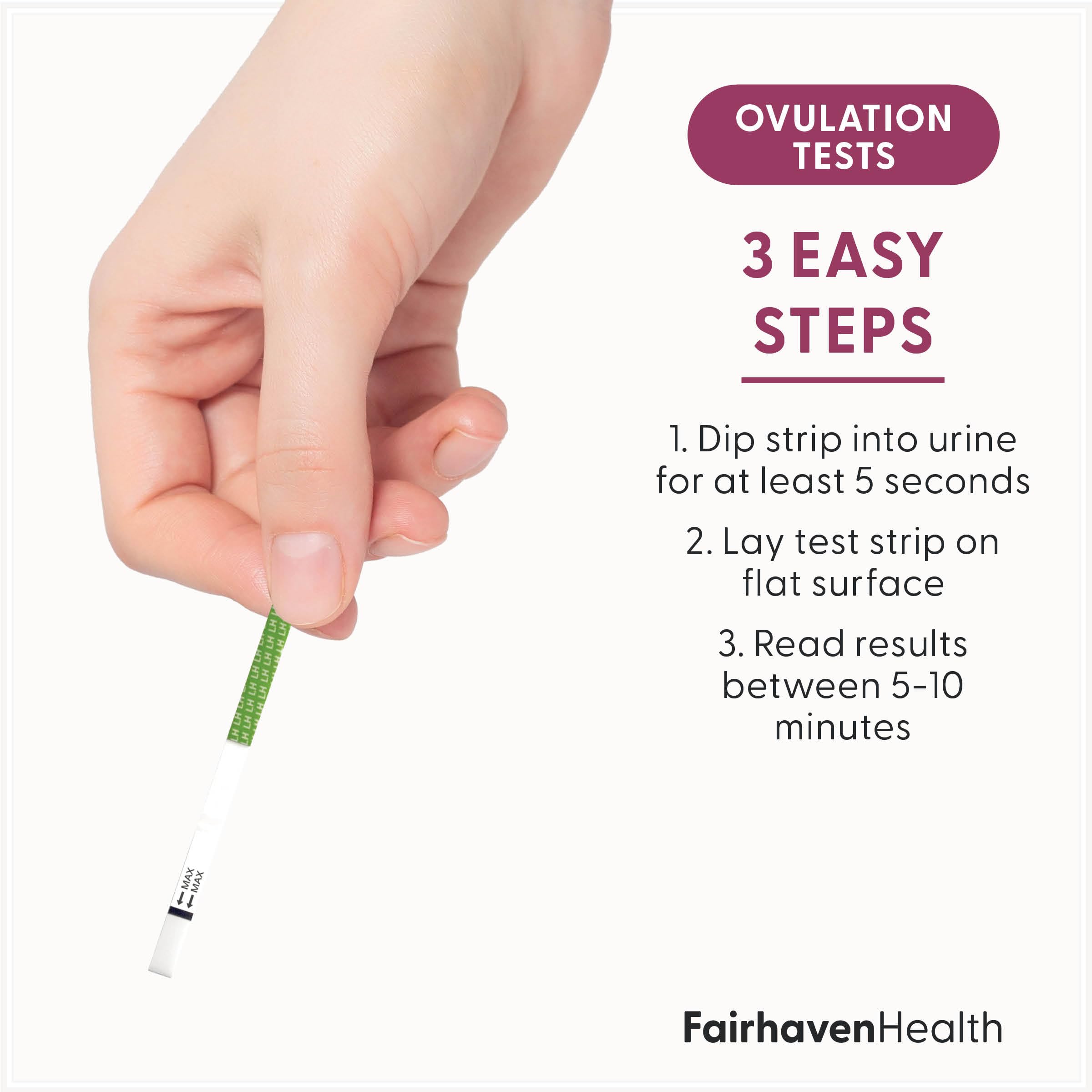 Foto 2 | Kit De Pruebas De Ovulación Y Embarazo Fairhaven Health Bfp - Venta Internacional.