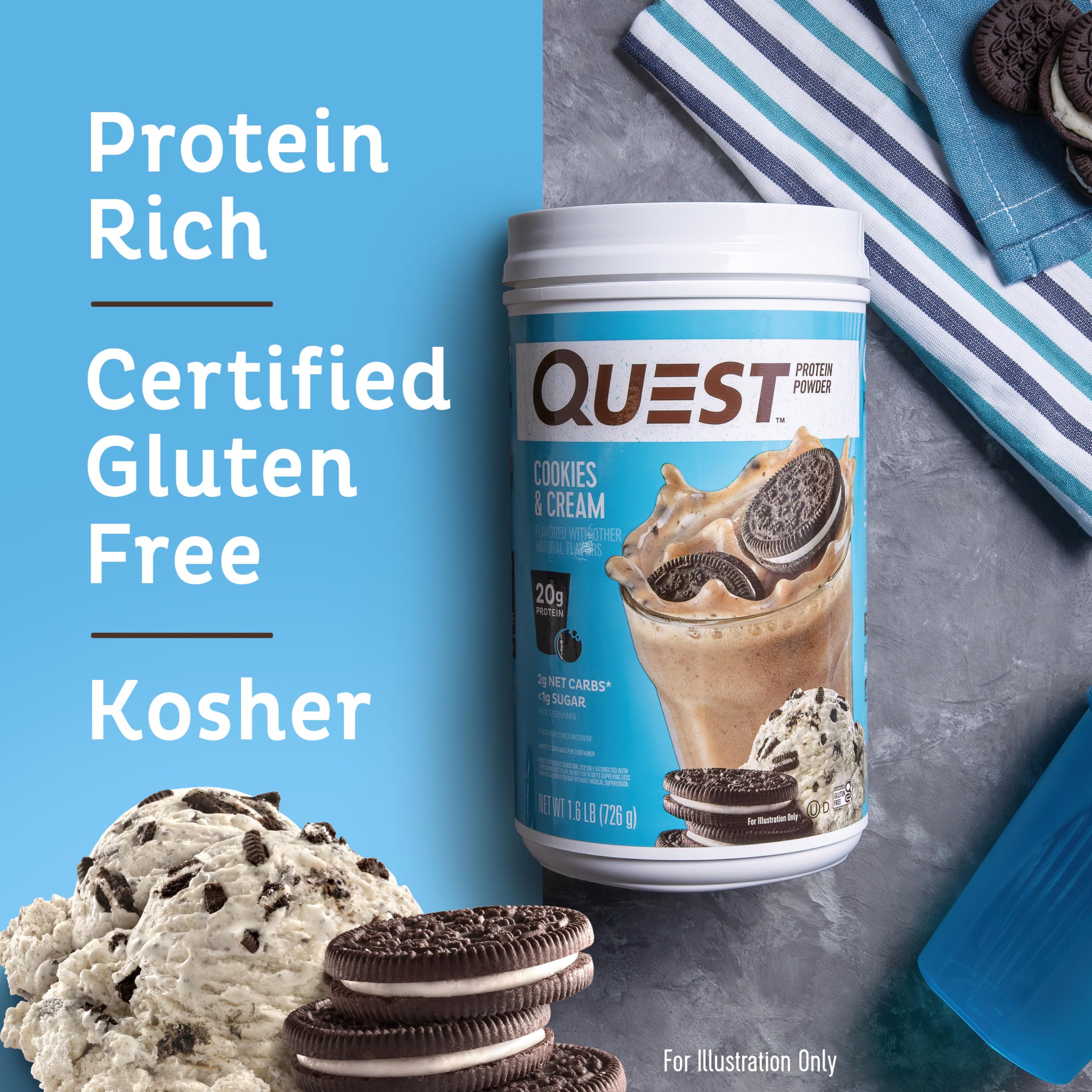 Foto 4 pulgar | Galletas Y Crema Protein Powder Quest Nutrition 900 G - Venta Internacional.