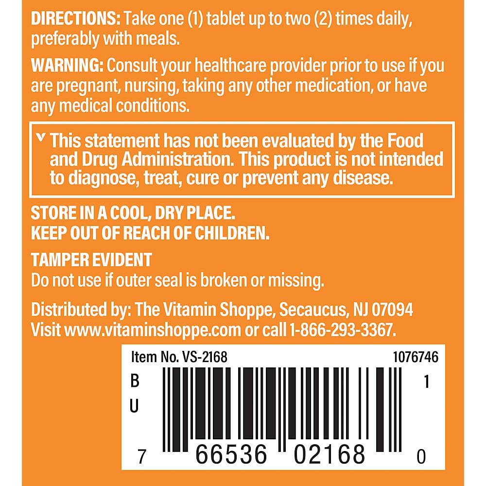 Foto 4 | Complementa The Vitamin Shoppe Con Vinagre De Sidra De Manzana  100 Tabletas - Venta Internacional.