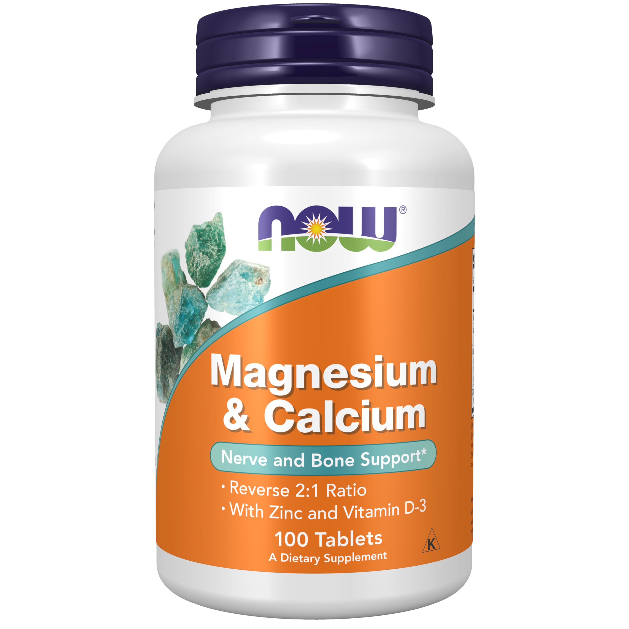 Foto 1 | Supplements Now 100 Comprimidos De Magnesio Y Calcio Con Zinc Y Vitamina D-3 - Venta Internacional.