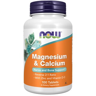 Foto 1 | Supplements Now 100 Comprimidos De Magnesio Y Calcio Con Zinc Y Vitamina D-3 - Venta Internacional.