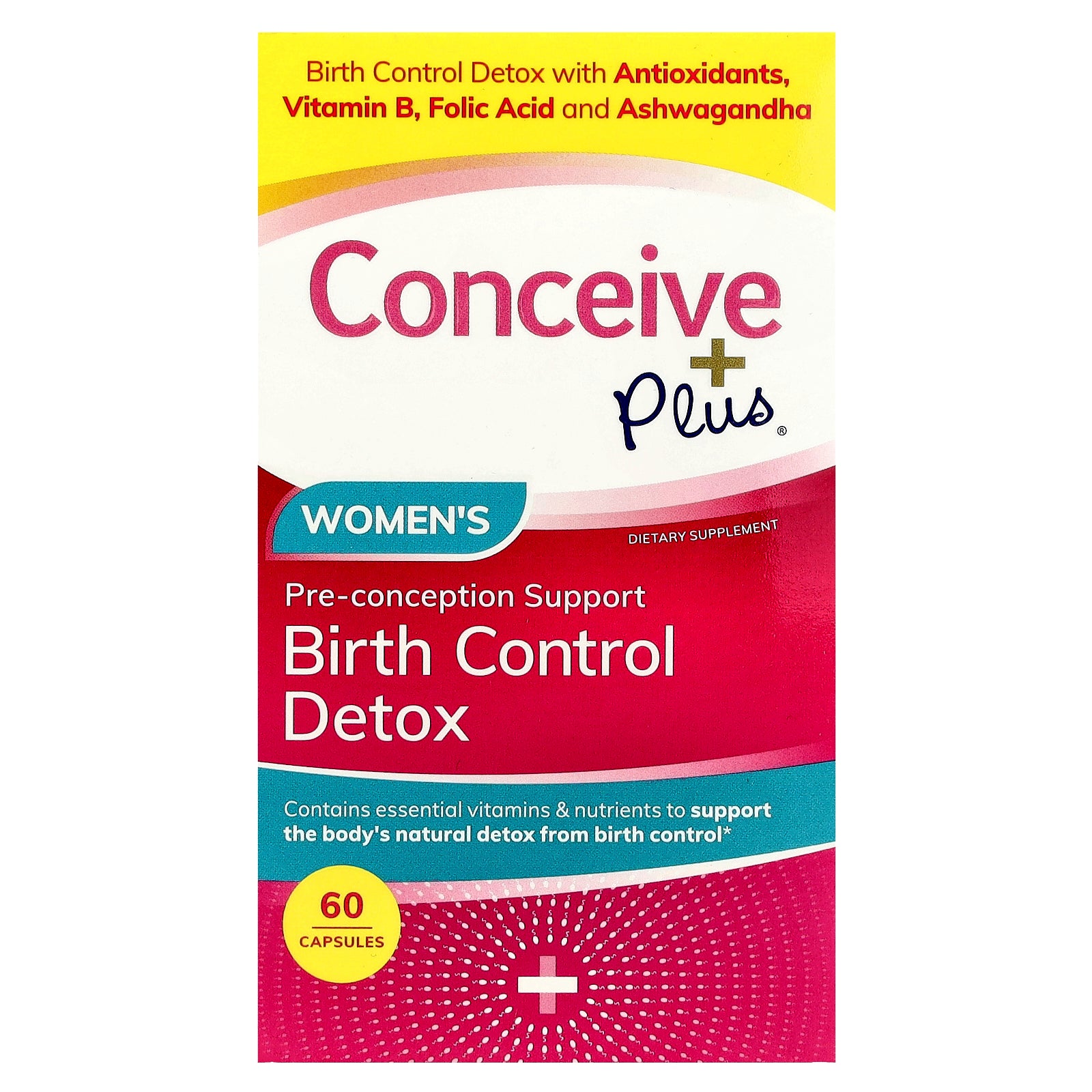 Foto 3 pulgar | Suplemento Anticonceptivo Detox Conceive Plus Para Mujeres  60 Cápsulas - Venta Internacional.