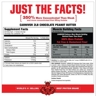 Foto 2 | Proteína En Polvo Musclemeds Carnivor Beef Isolate 1 Kg Chocolate - Venta Internacional.