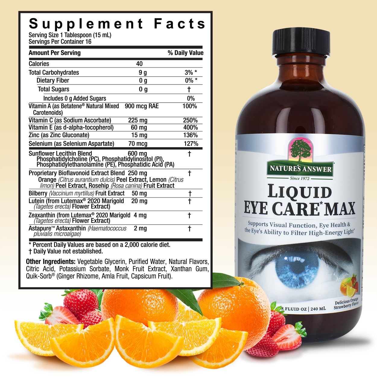 Foto 3 pulgar | Suplemento Alimenticio  Líquido Nature's Answer Liquid Eye Care Max 240 Ml - Venta Internacional