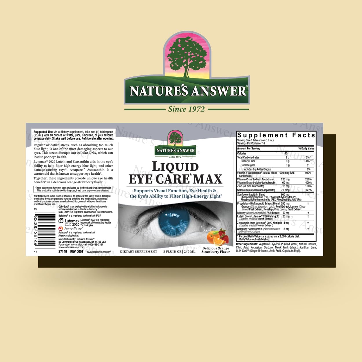 Foto 6 pulgar | Suplemento Alimenticio  Líquido Nature's Answer Liquid Eye Care Max 240 Ml - Venta Internacional