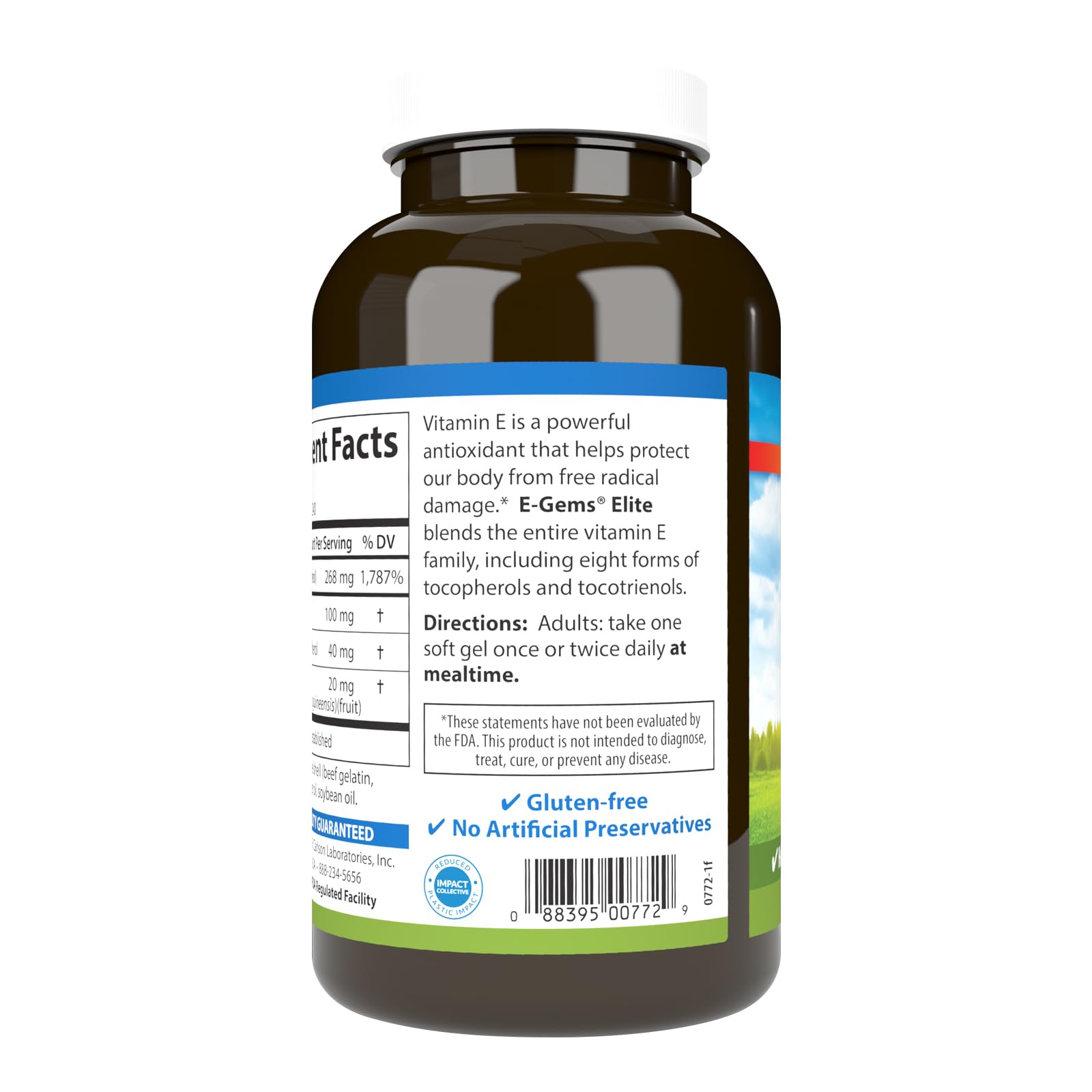 Foto 4 pulgar | Suplemento Alimenticio Carlson E-gems Elite Vitamina E 400 Ui 240 Cápsulas Blandas - Venta Internacional