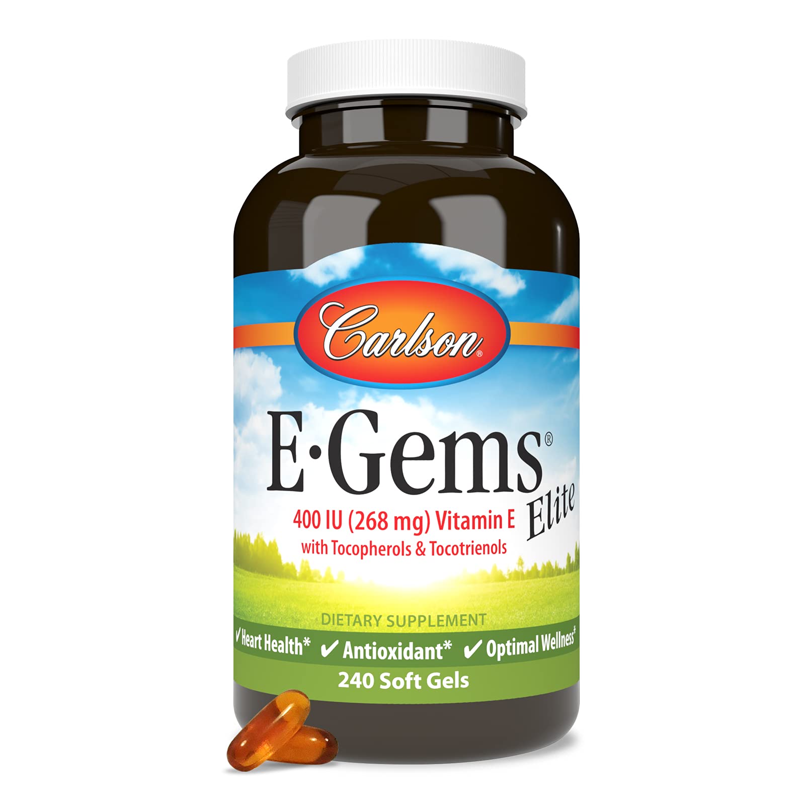 Foto 6 pulgar | Suplemento Alimenticio Carlson E-gems Elite Vitamina E 400 Ui 240 Cápsulas Blandas - Venta Internacional