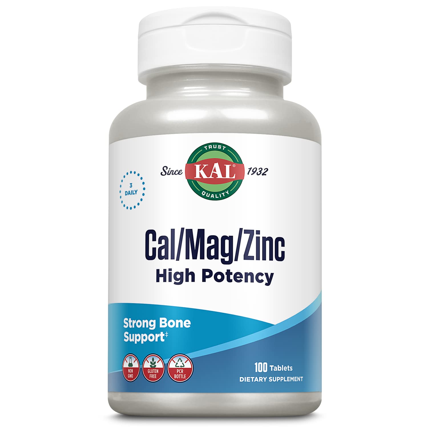 Foto 1 | Suplemento Kal 1000 mg de Calcio 400 mg de Magnesio 100 Tabletas - Venta Internacional