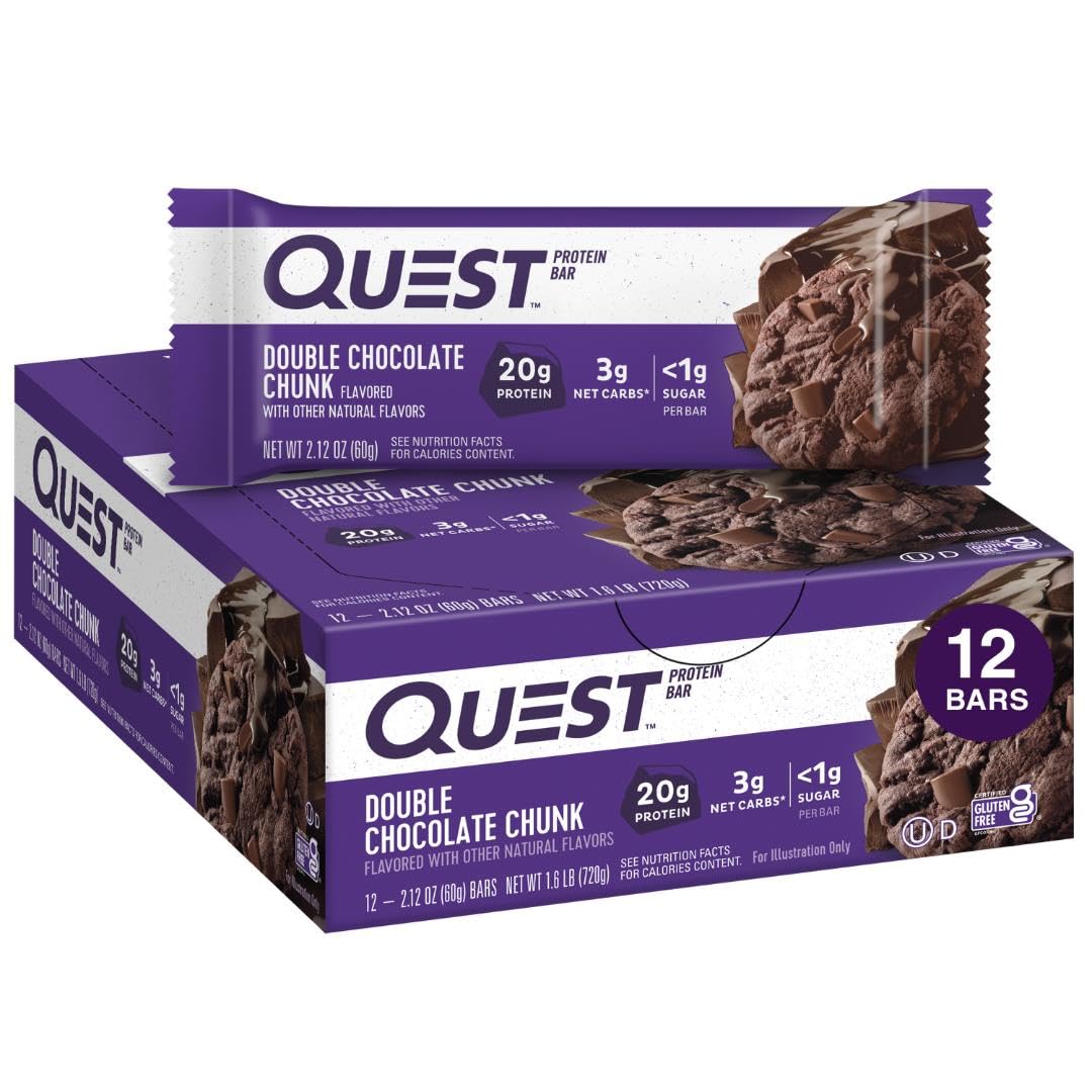 Foto 2 pulgar | Barras De Proteína Quest Nutrition  Doble Trozo De Chocolate  20 G - Venta Internacional.