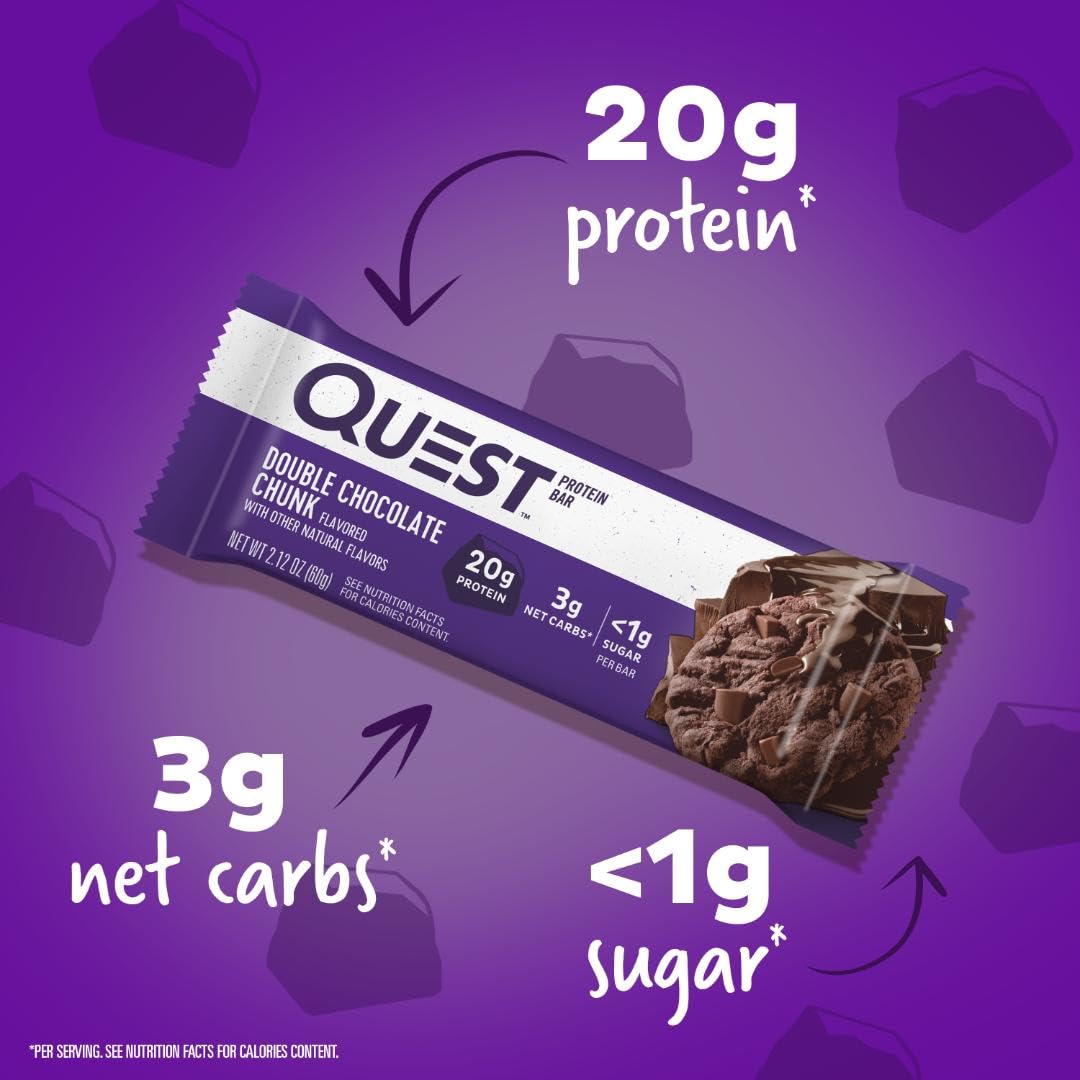 Foto 3 pulgar | Barras De Proteína Quest Nutrition  Doble Trozo De Chocolate  20 G - Venta Internacional.