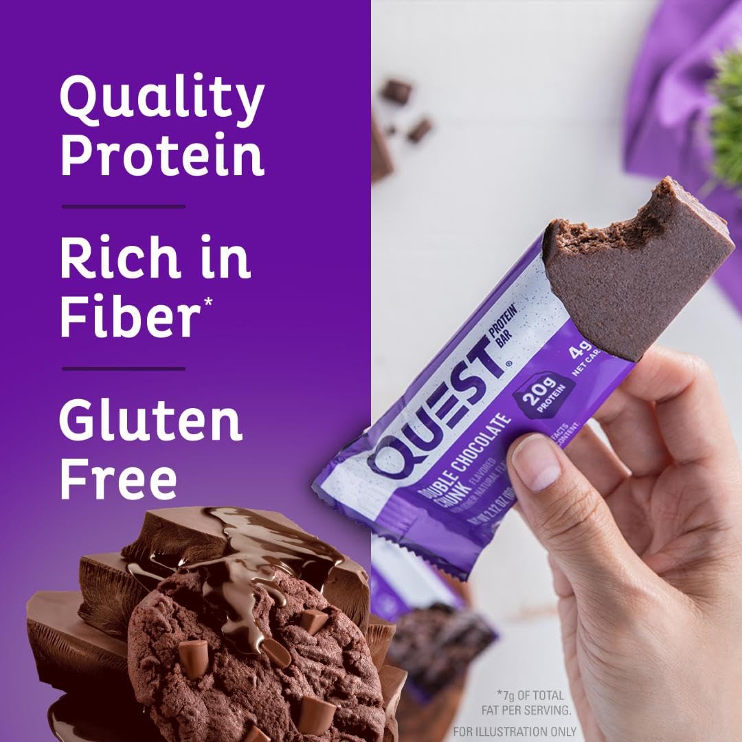 Foto 4 pulgar | Barras De Proteína Quest Nutrition  Doble Trozo De Chocolate  20 G - Venta Internacional.