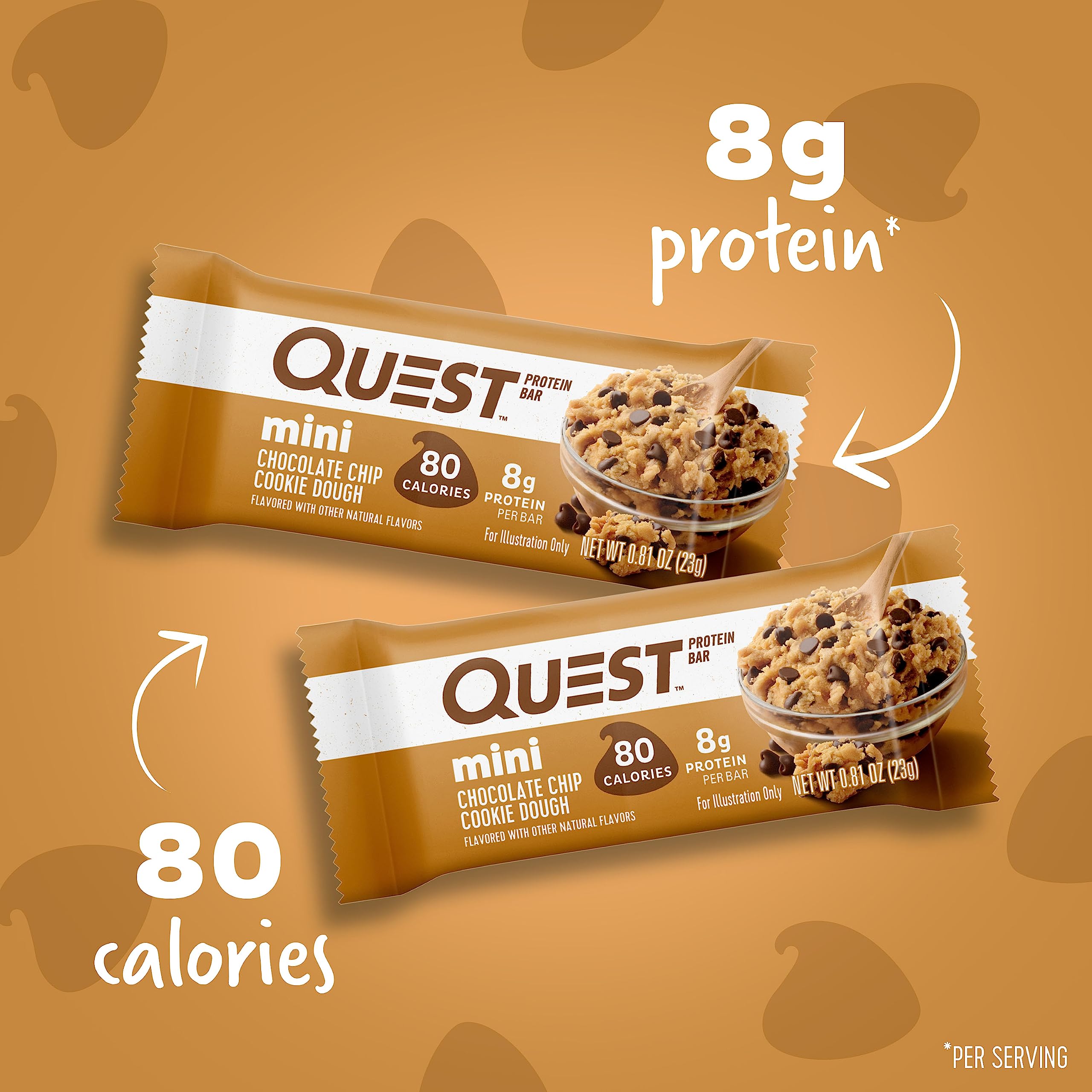 Foto 2 | Mini Masa Para Galletas Con Chispas De Chocolate De Protein Bars Quest Nutrition - Venta Internacional.