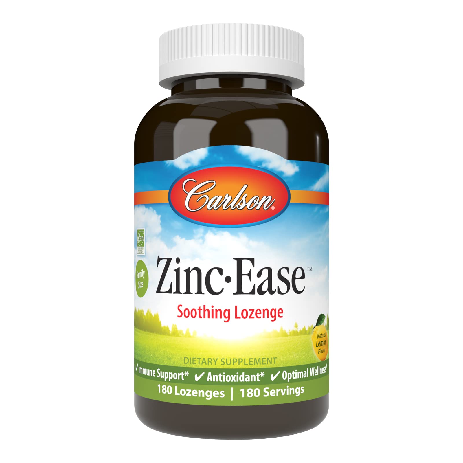 Foto 2 pulgar | Suplemento Alimenticio Pastillas Carlson Zinc-ease Health Support Lemon 180 Unidades - Venta Internacional.