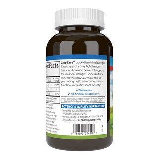 Foto 3 | Suplemento Alimenticio Pastillas Carlson Zinc-ease Health Support Lemon 180 Unidades - Venta Internacional.
