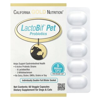 Foto 1 | Probióticos Para Mascotas California Gold Nutrition Lactobif 5 Mil Millones De Cfu - Venta Internacional.