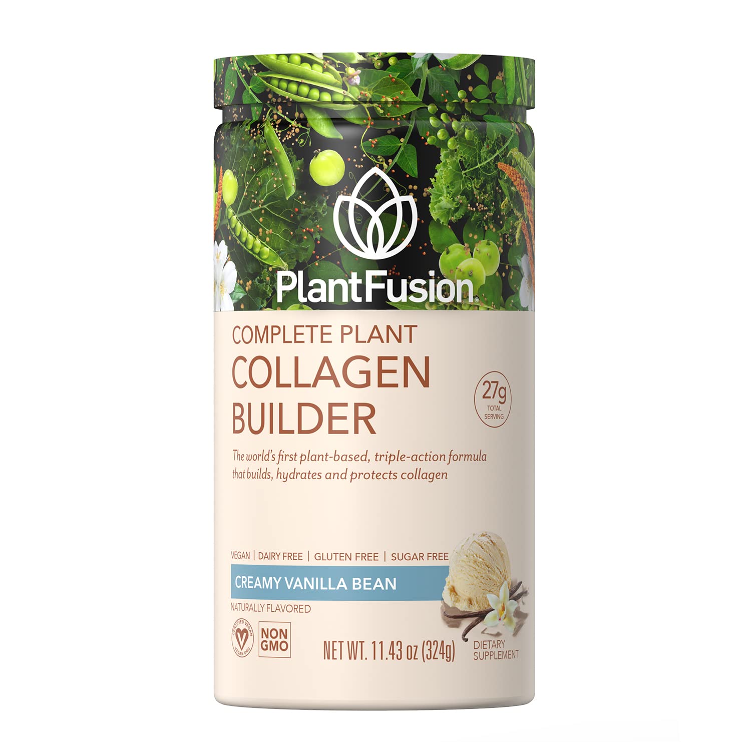 Foto 2 pulgar | Colágeno En Polvo Plantfusion Vegan Vanilla 340 Ml - Venta Internacional.
