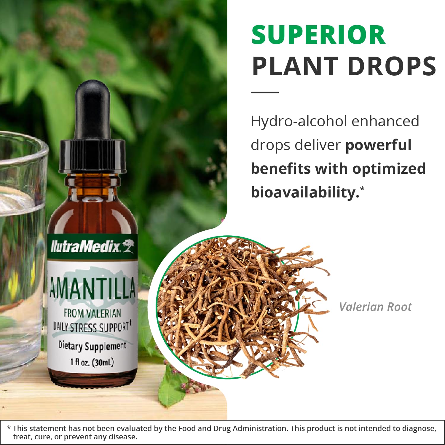 Foto 6 pulgar | Suplemento Nutramedix Tintura De Amantilla Y Raíz De Valeriana  30 Ml - Venta Internacional.
