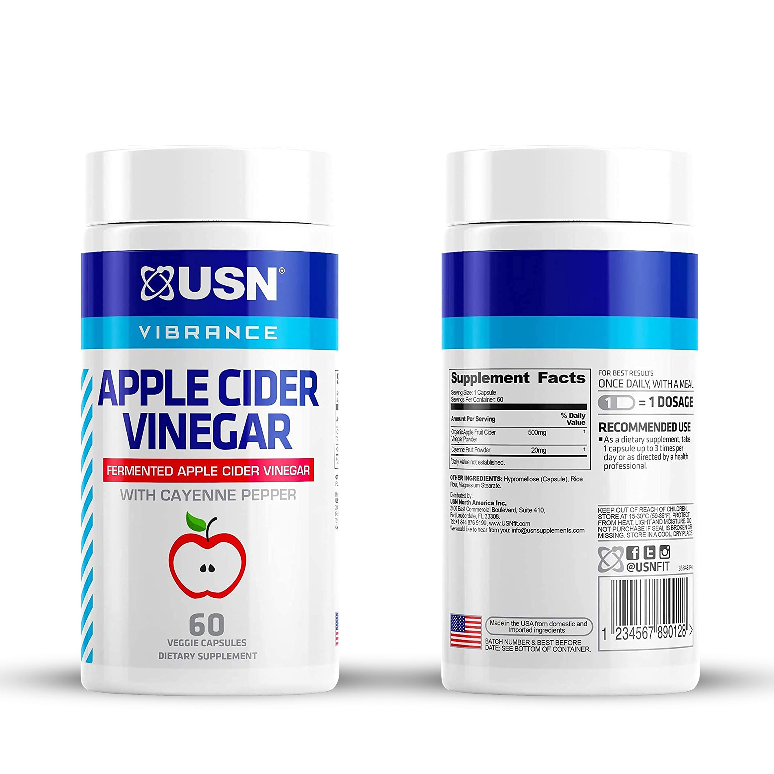 Foto 3 pulgar | Suplemento De Vinagre De Sidra De Manzana Usn Vibrance Series 60 Cápsulas - Venta Internacional.