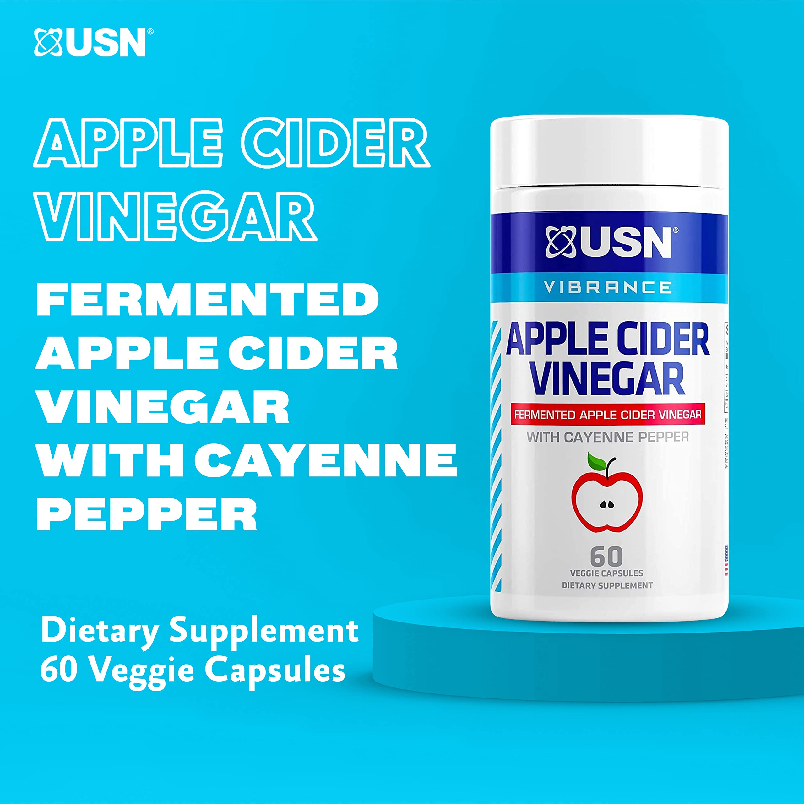 Foto 4 pulgar | Suplemento De Vinagre De Sidra De Manzana Usn Vibrance Series 60 Cápsulas - Venta Internacional.