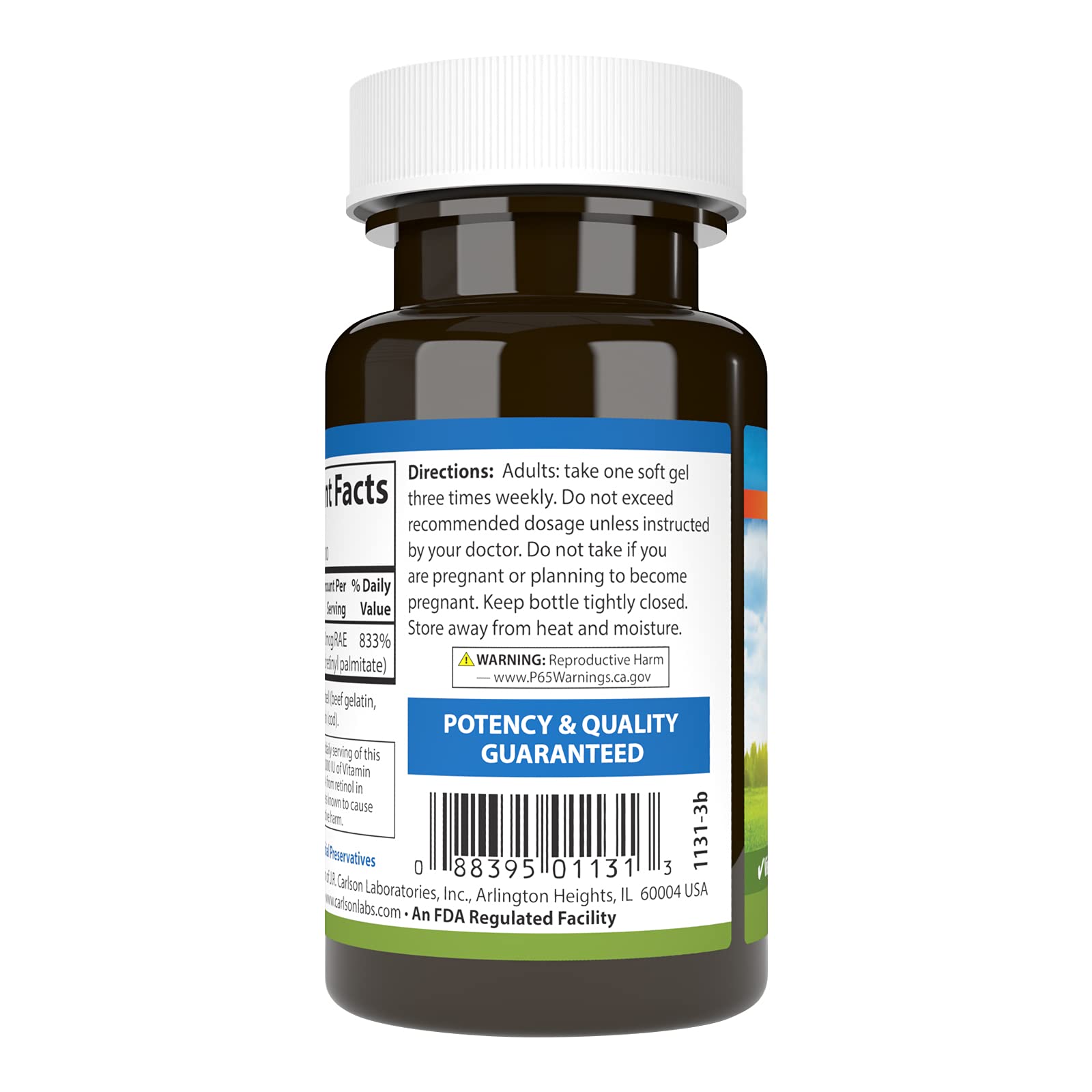 Foto 4 pulgar | Suplemento Alimenticio Carlson De Vitamina A, 25 000 Ui (7500 Mcg Rae), 100 Cápsulas Blandas - Venta Internacional