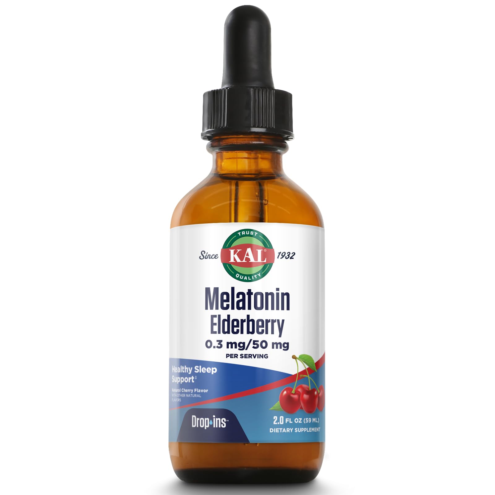 Foto 2 pulgar | Suplemento Kal Melatonina  Cereza Y Saúco  9 Ml  0 3 Mg - Venta Internacional.