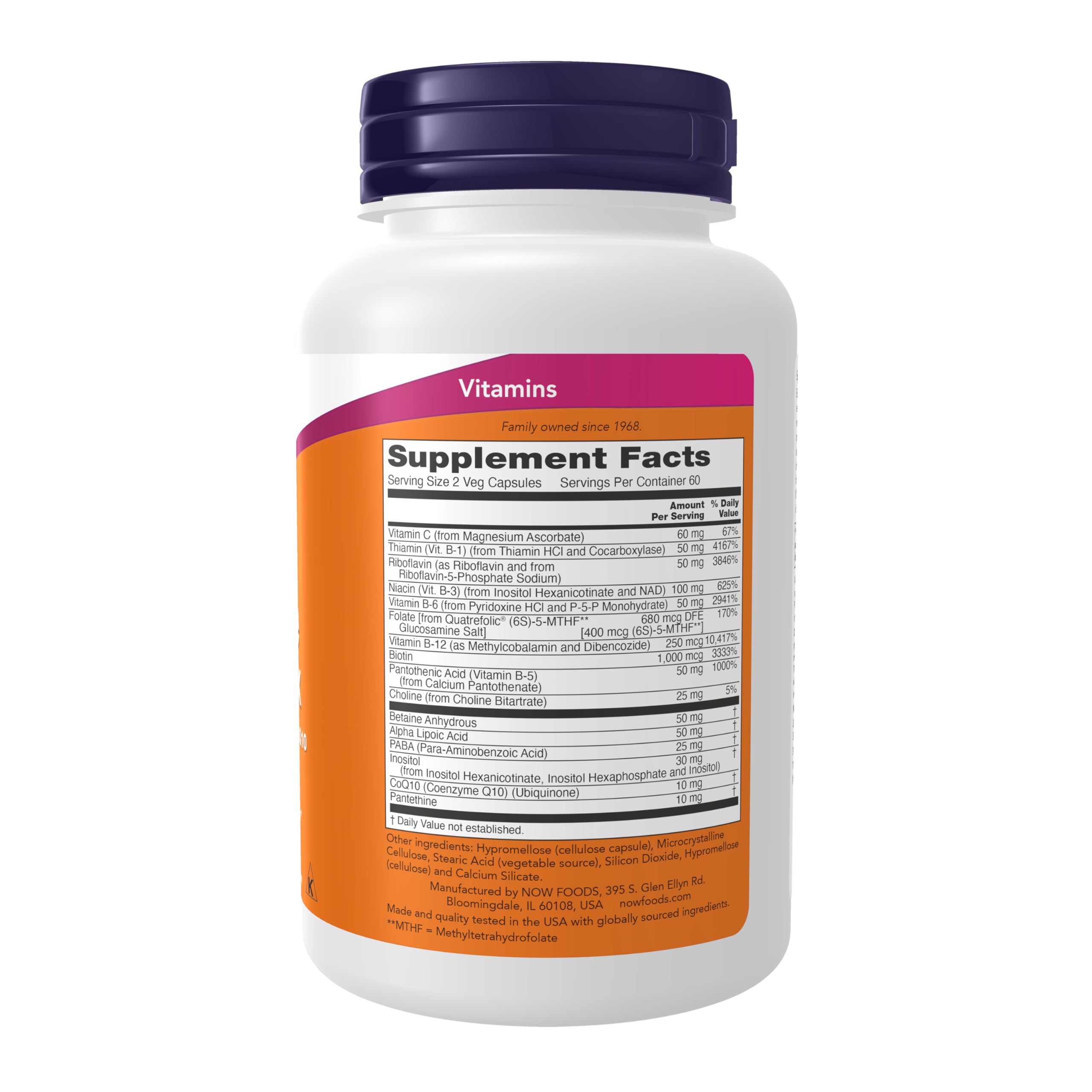Foto 3 pulgar | Complemento De Coenzima B Supplements Now Con Ácido Alfa Lipoico 120 Cápsulas - Venta Internacional.