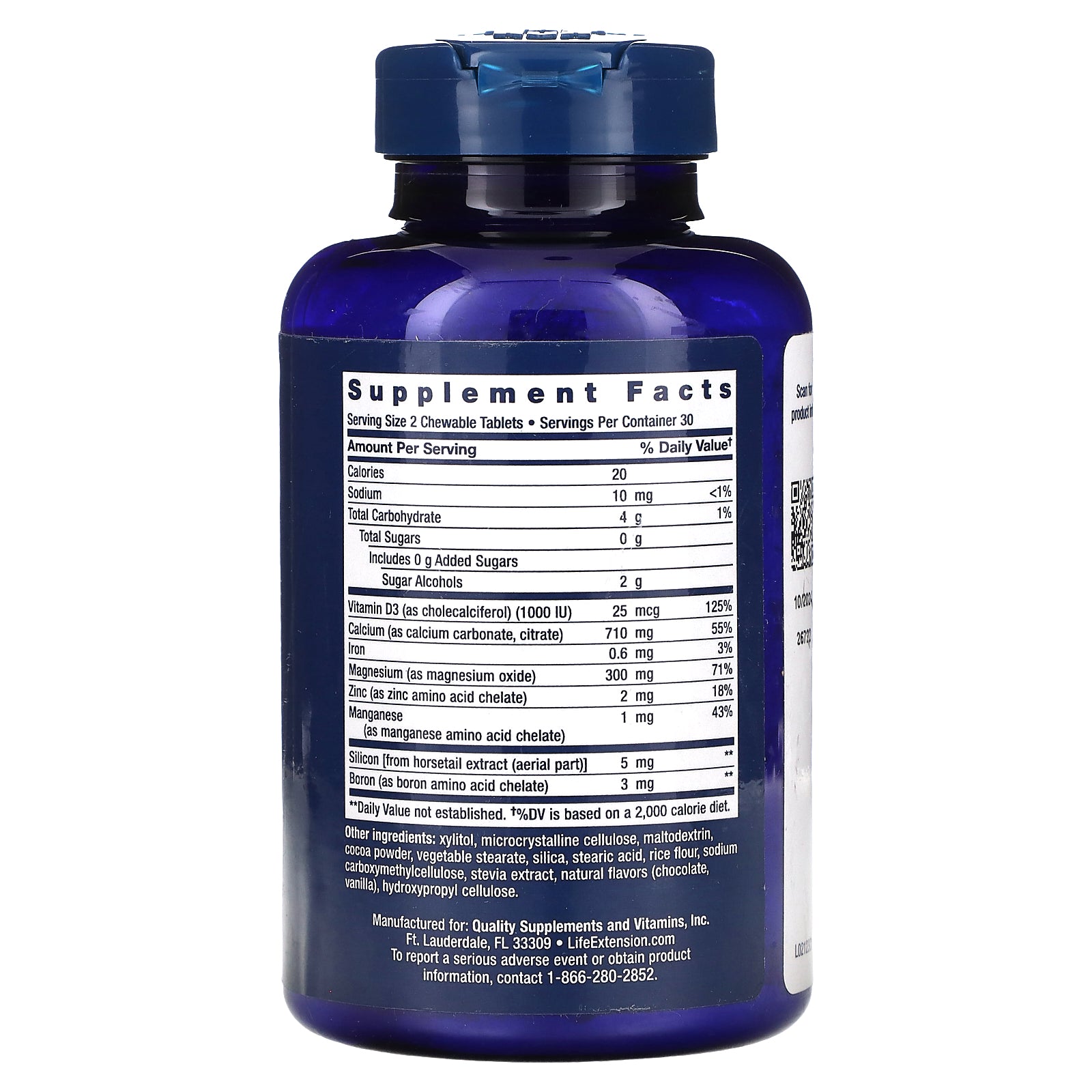 Foto 2 | Suplemento Life Extension Bone Restore Chocolate 60 Comprimidos - Venta Internacional.