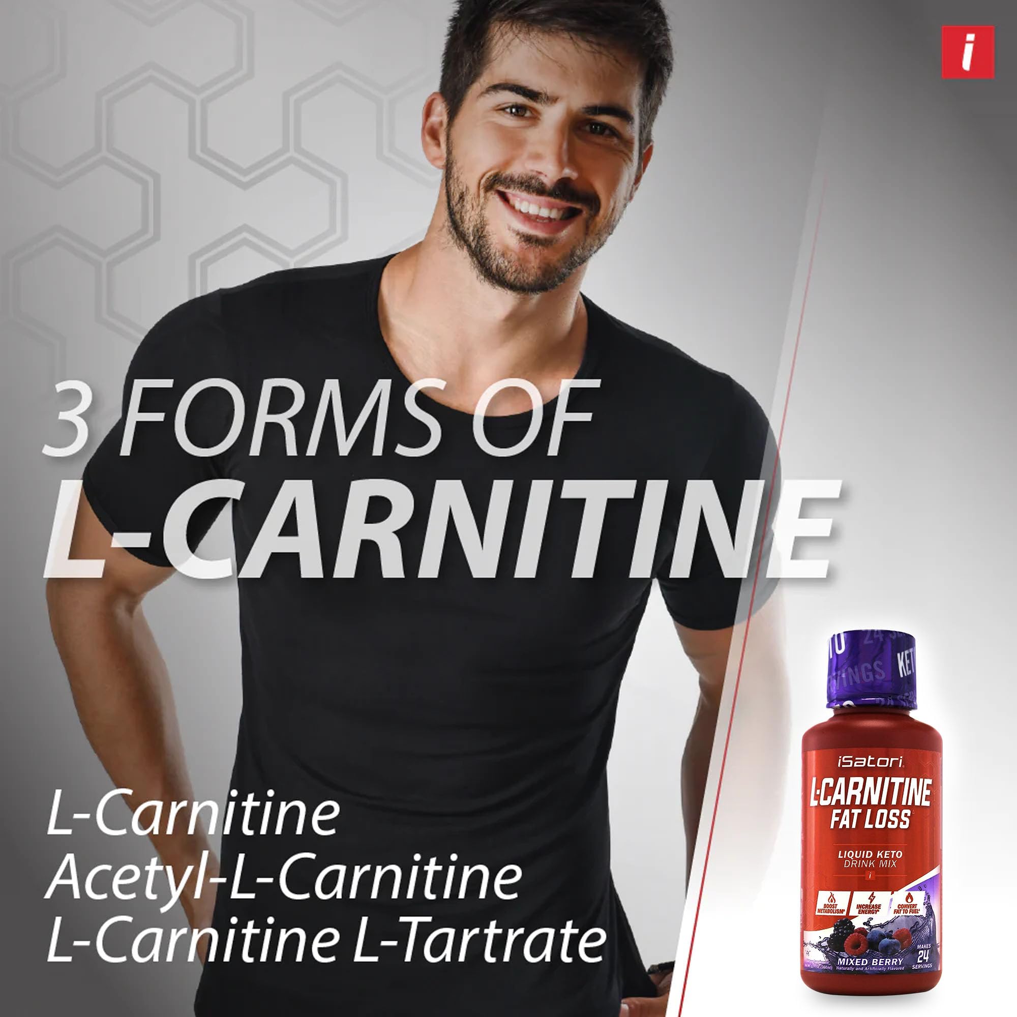 Foto 5 pulgar | Suplemento Isatori L-carnitine 1500  Líquido De Triple Mezcla  24 Dosis - Venta Internacional.