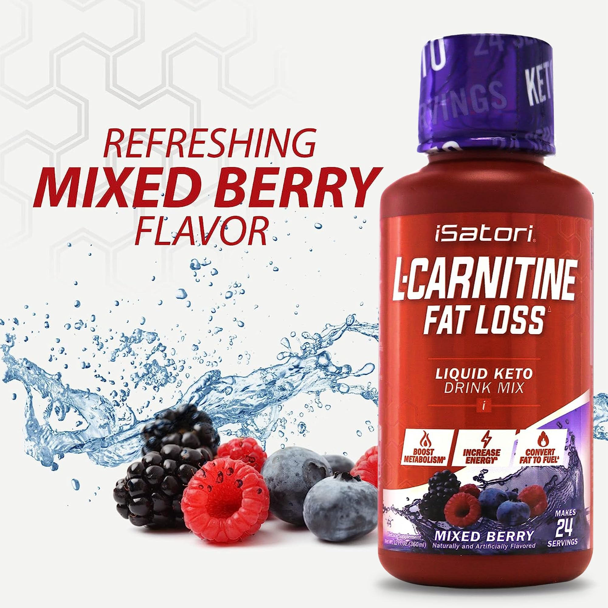 Foto 7 | Suplemento Isatori L-carnitine 1500  Líquido De Triple Mezcla  24 Dosis - Venta Internacional.