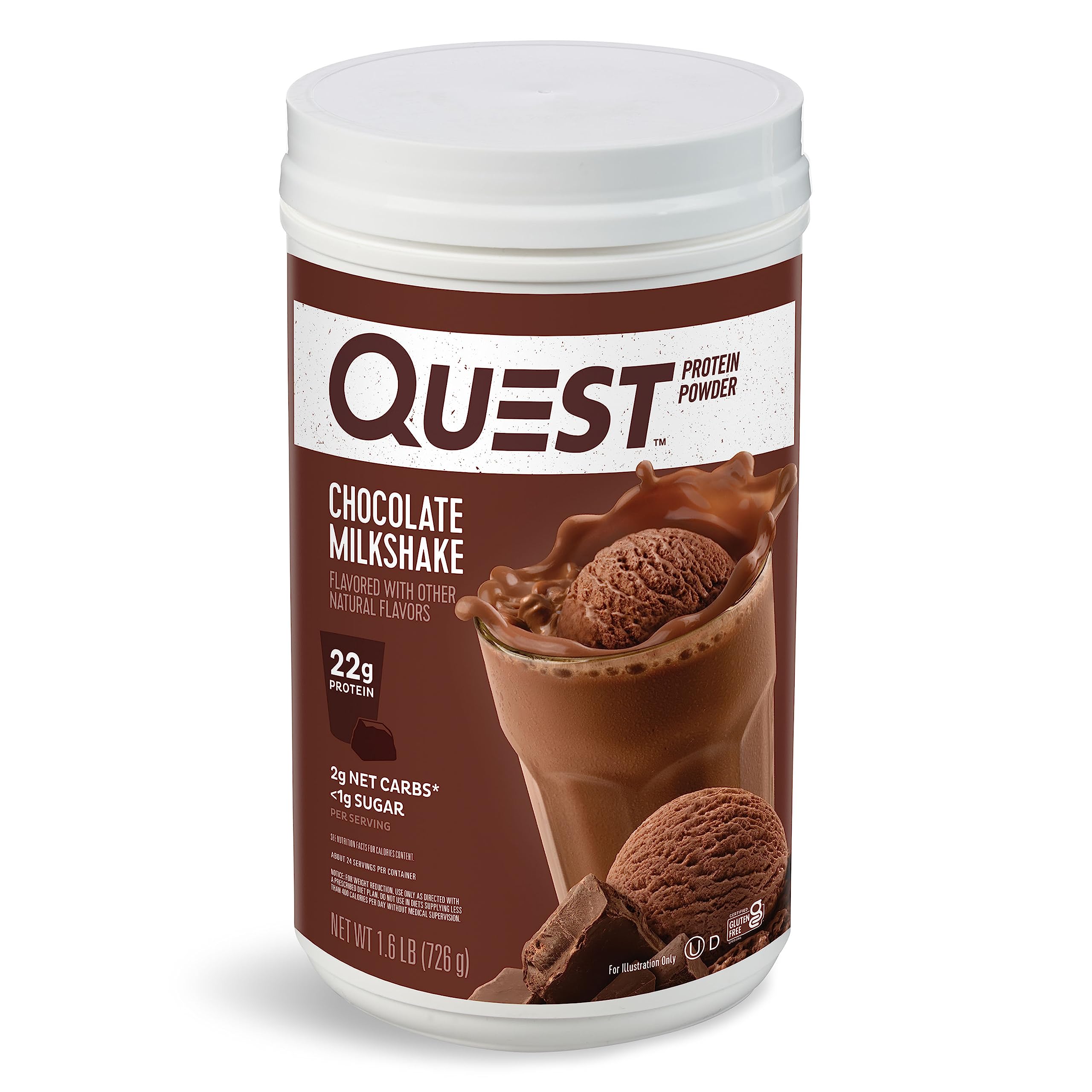 Foto 2 pulgar | Batido De Chocolate Protein Powder Quest Nutrition 725g - Venta Internacional.