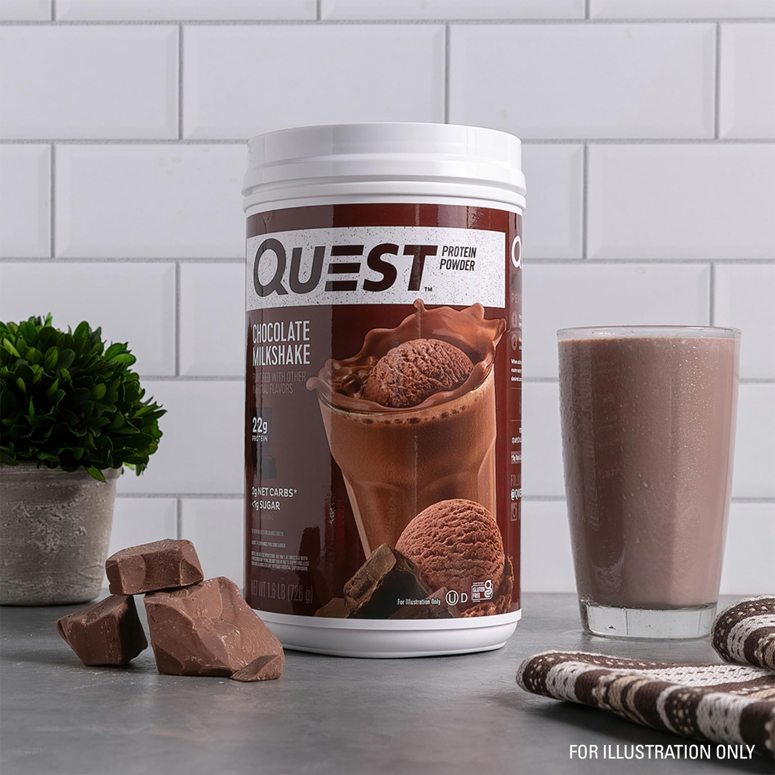 Foto 5 pulgar | Batido De Chocolate Protein Powder Quest Nutrition 725g - Venta Internacional.