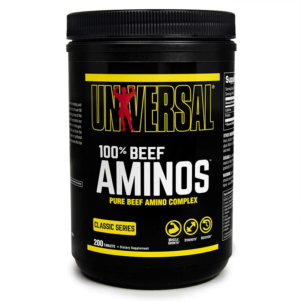 Foto 2 pulgar | Suplemento Universal Nutrition 100% Beef Aminos 200 Comprimidos - Venta Internacional