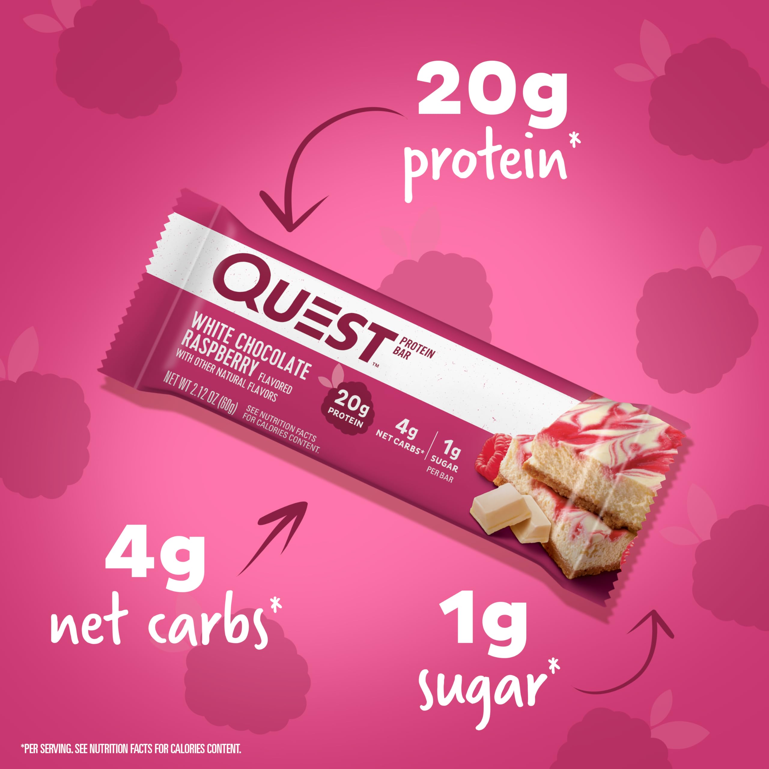 Foto 3 pulgar | Protein Bar Quest Nutrition  Chocolate Blanco Y Frambuesa  12 Veces - Venta Internacional.