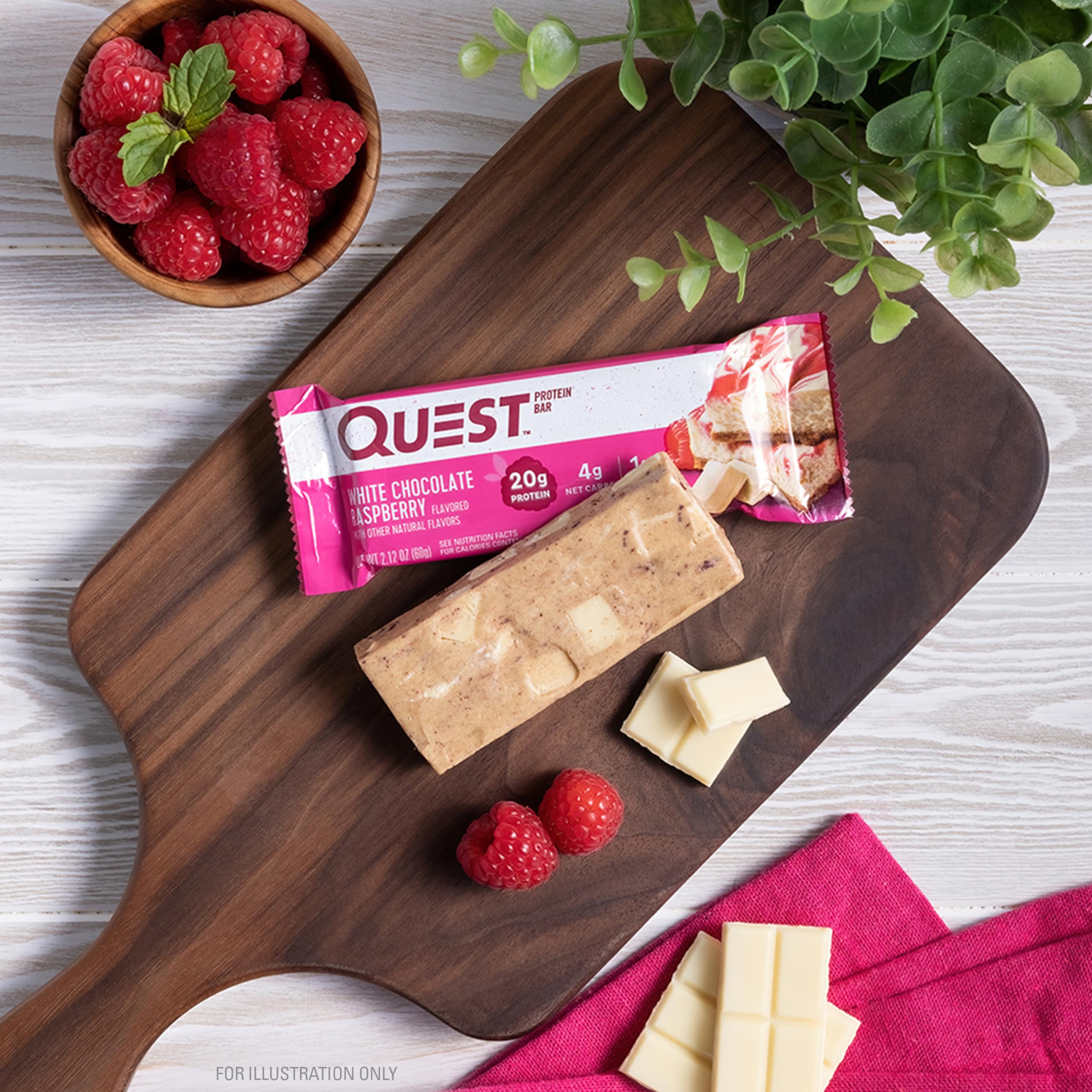 Foto 6 pulgar | Protein Bar Quest Nutrition  Chocolate Blanco Y Frambuesa  12 Veces - Venta Internacional.