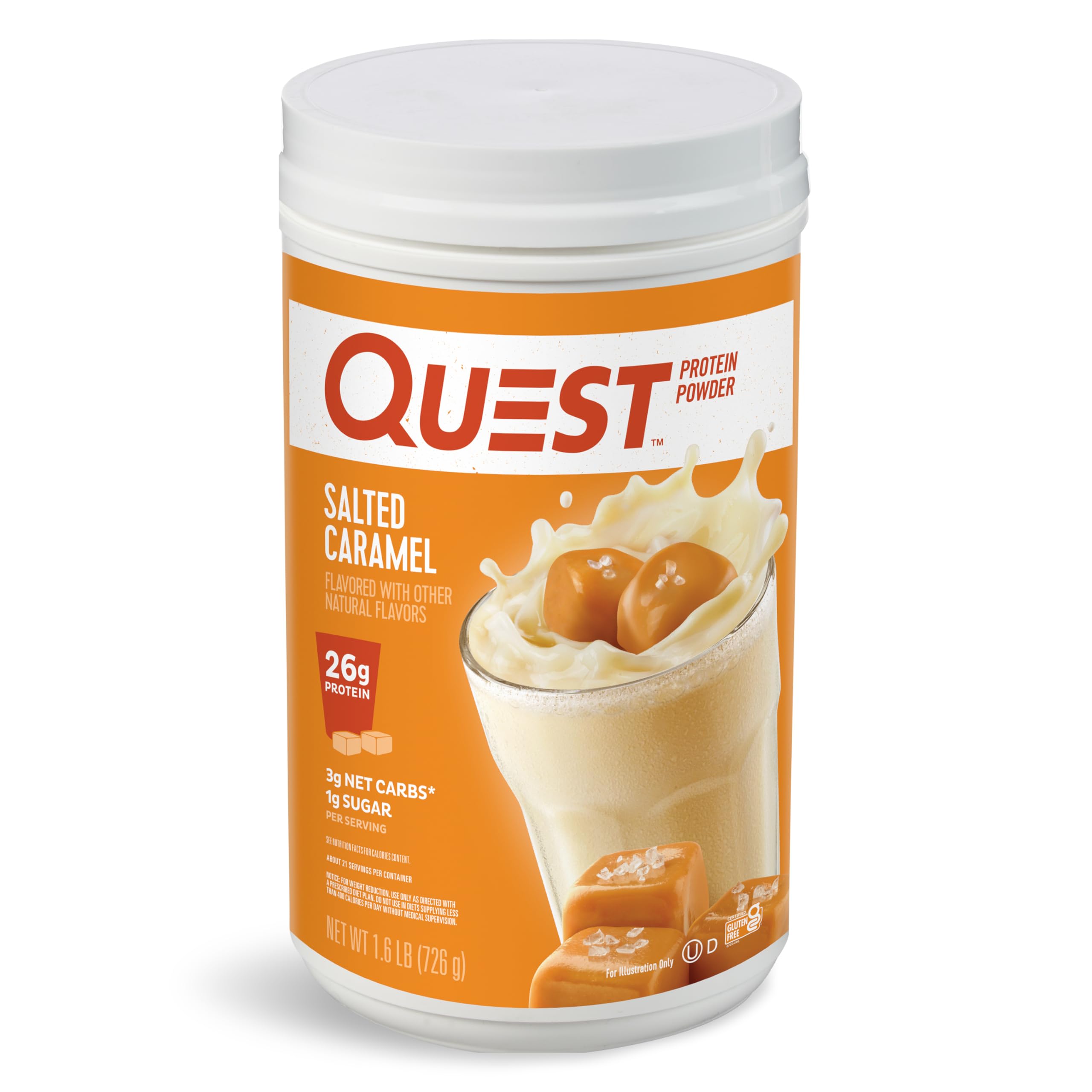Foto 2 pulgar | Protein Powder Quest Nutrition Caramelo Salado 750 G - Venta Internacional.