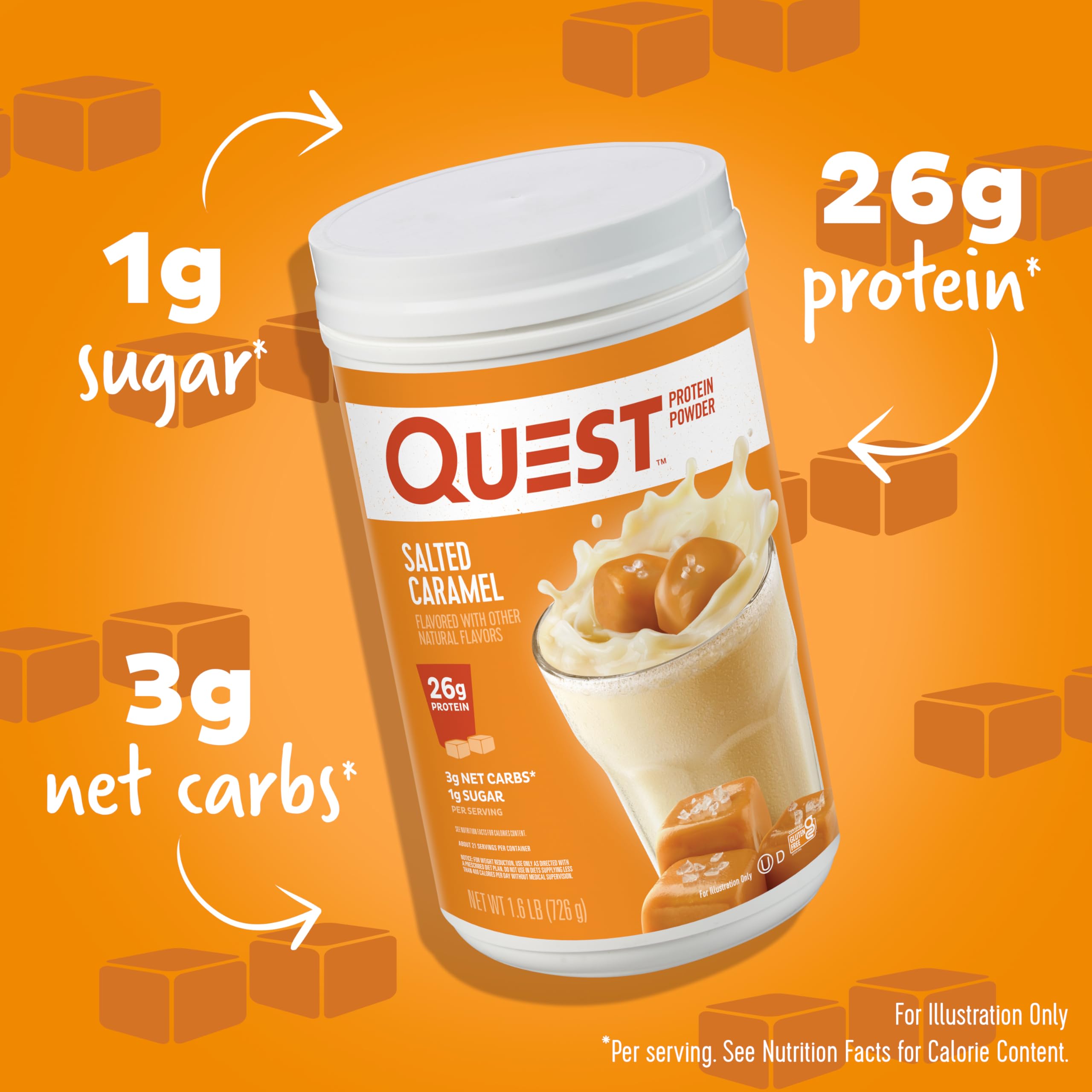 Foto 3 pulgar | Protein Powder Quest Nutrition Caramelo Salado 750 G - Venta Internacional.