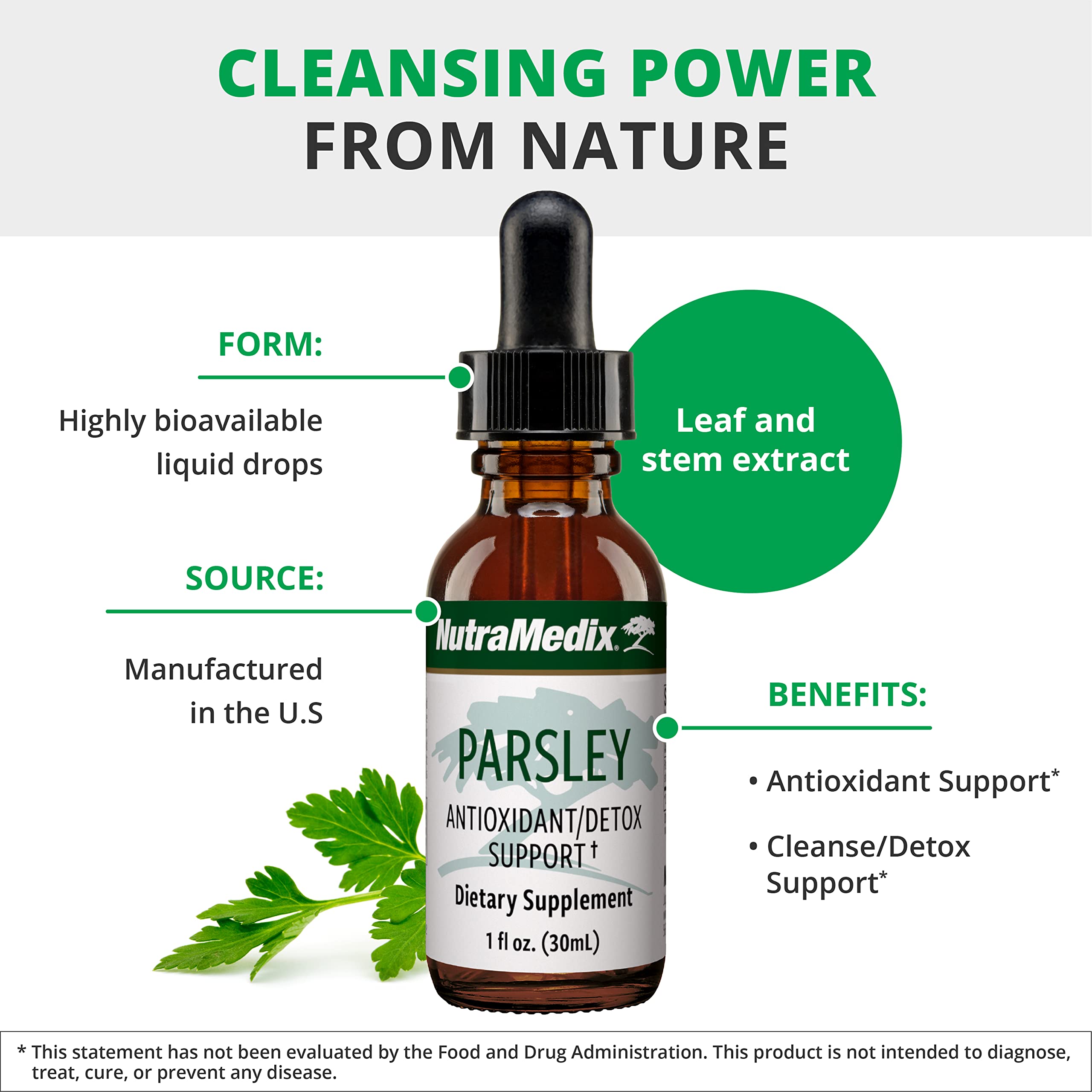 Foto 5 pulgar | Suplemento Herbal Nutramedix Extracto De Hoja/tallo De Perejil 30 Ml - Venta Internacional.
