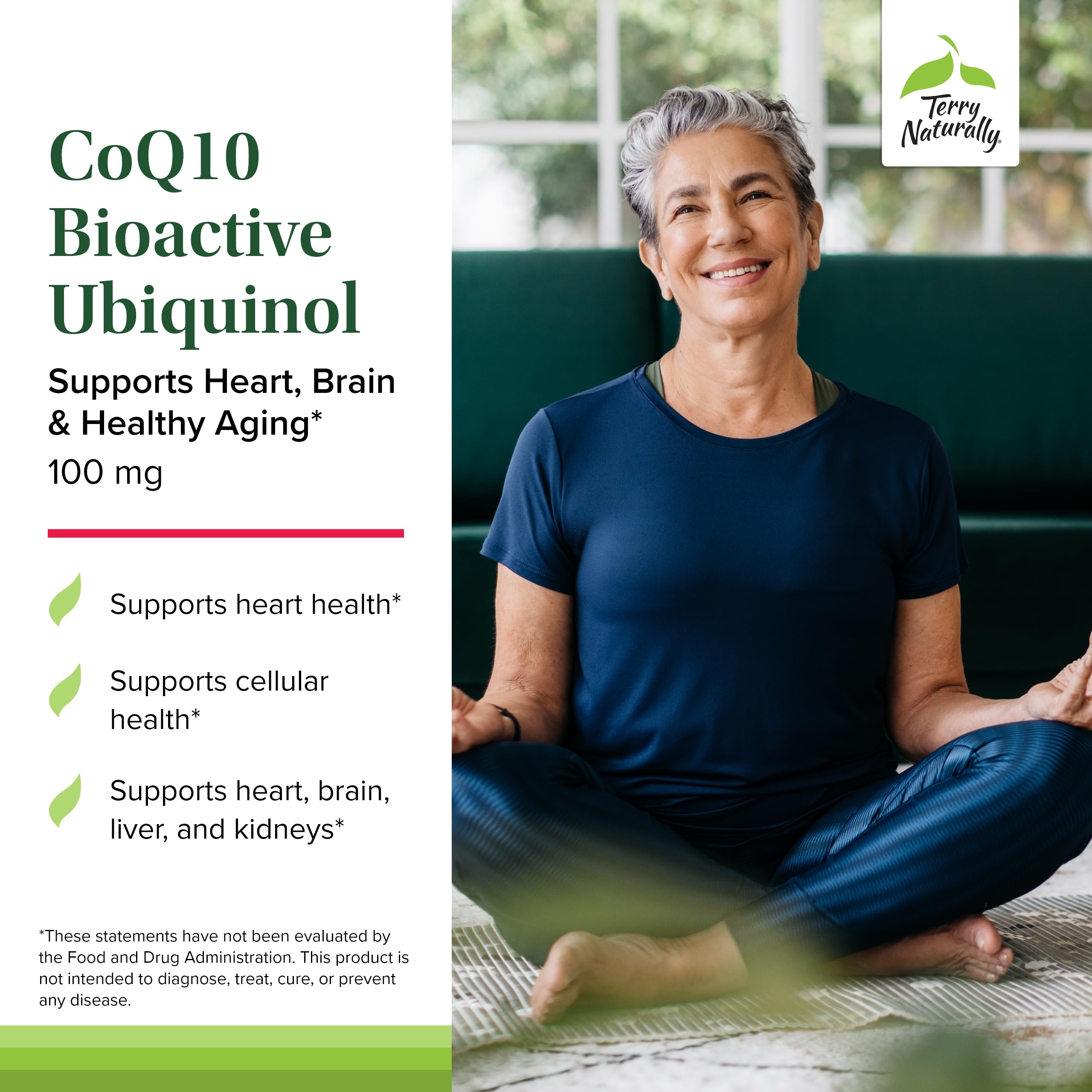 Foto 4 pulgar | Suplemento Terry Naturally Coq10 Bioactive Ubiquinol 60 Cápsulas Blandas - Venta Internacional.