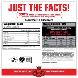 Foto 2 | Proteína En Polvo Musclemeds Carnivor Beef Isolate 23 G De Chocolate - Venta Internacional.