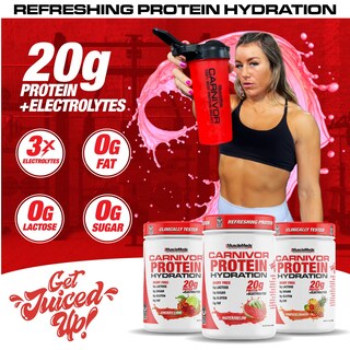 Foto 5 | Bebida Hidratante Proteica En Polvo Musclemeds Carnivor 20 G Sandía - Venta Internacional.