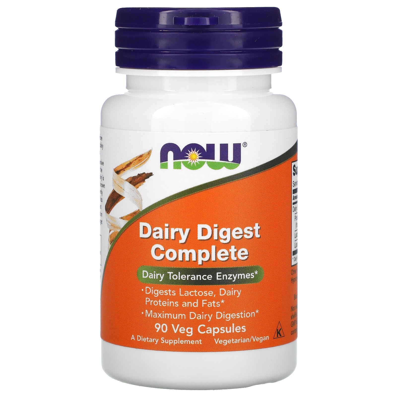 Foto 2 pulgar | Supplement Now Foods Dairy Digest Complete  90 Cápsulas Vegetarianas - Venta Internacional.