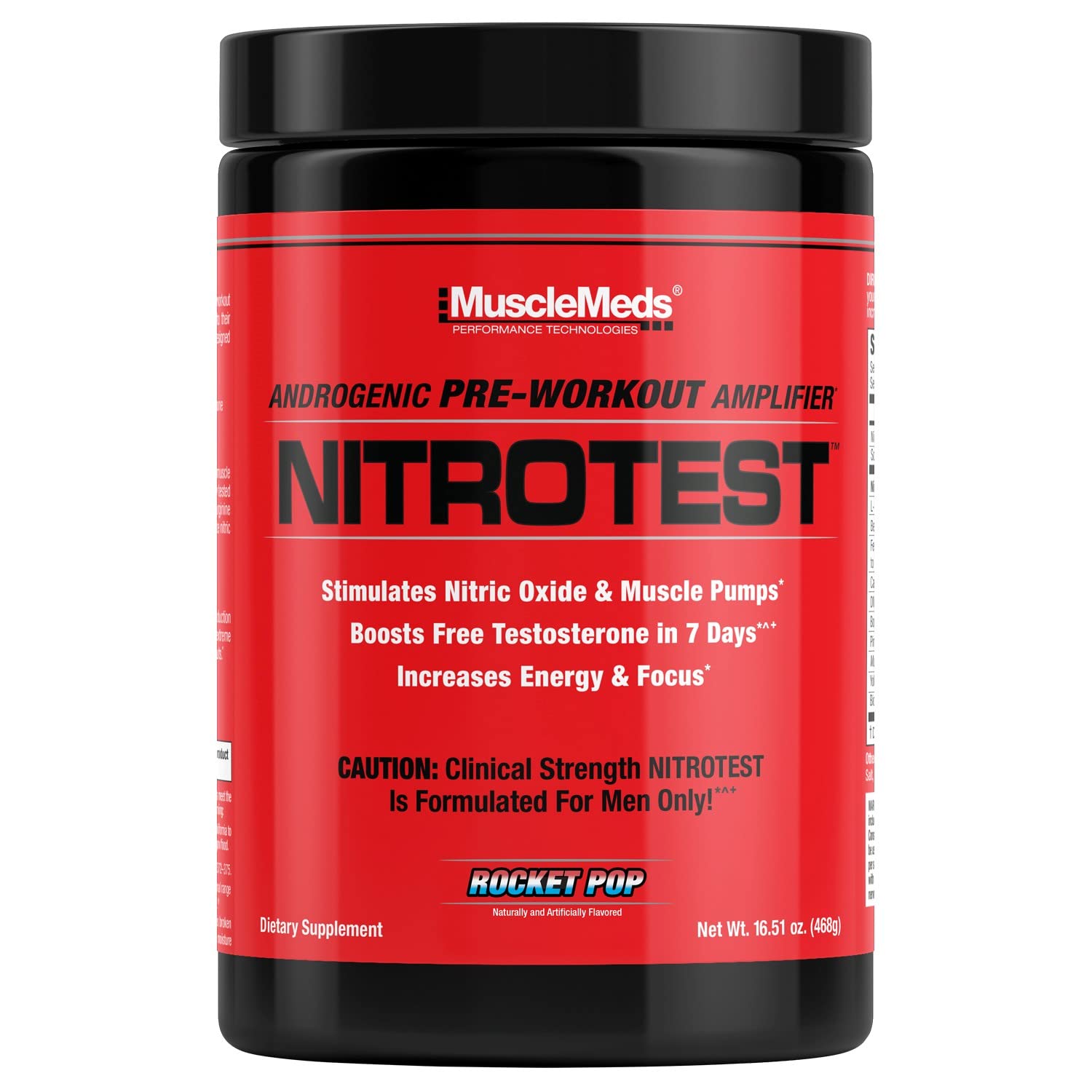 Foto 2 pulgar | Suplemento Para Antes Del Entrenamiento  Bebida Musclemeds Nitrotest  30 Porciones - Venta Internacional.