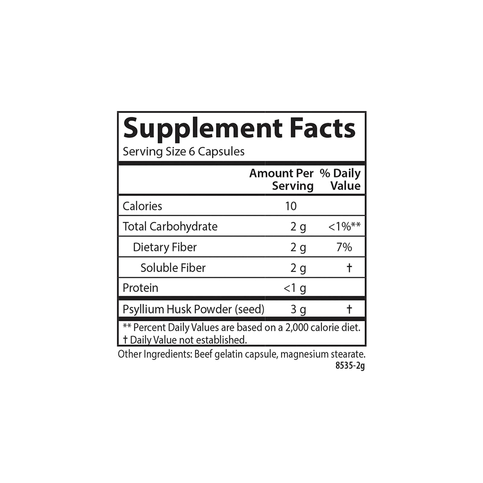 Foto 5 pulgar | Suplemento Alimenticio Carlson Labs Psyllium 500 Mg 300 Cápsulas - Venta Internacional
