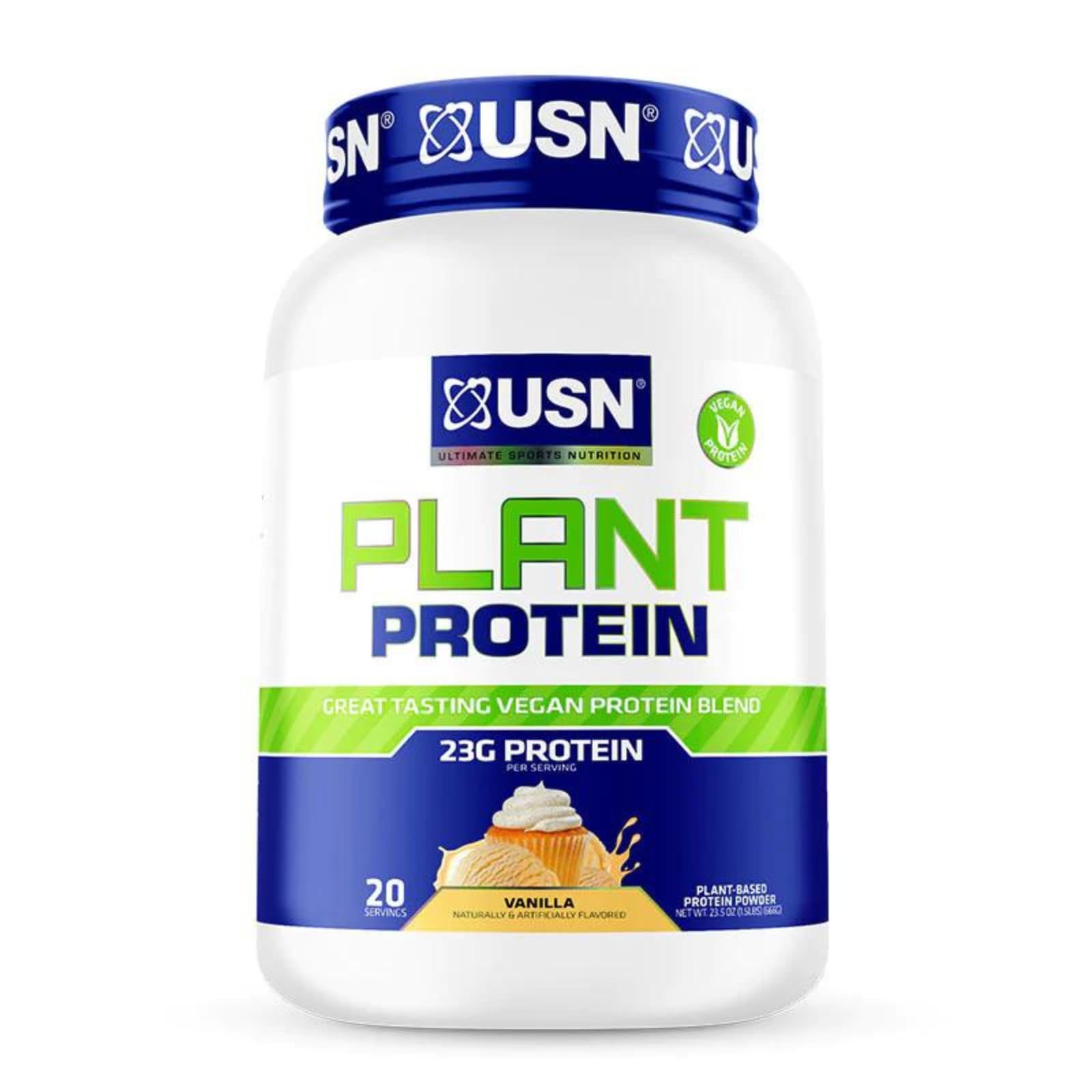 Foto 2 pulgar | Proteína En Polvo Usn Nutrition Vegan Plant 680 G Con Sabor A Vainilla - Venta Internacional.